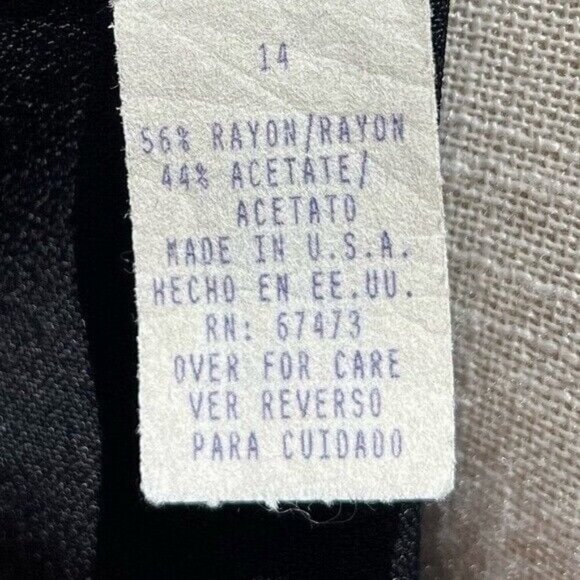 NEW (w/tag) VINTAGE Black Julian Taylor Big Shoulder Midi Dress 14 - Picture 10 of 12